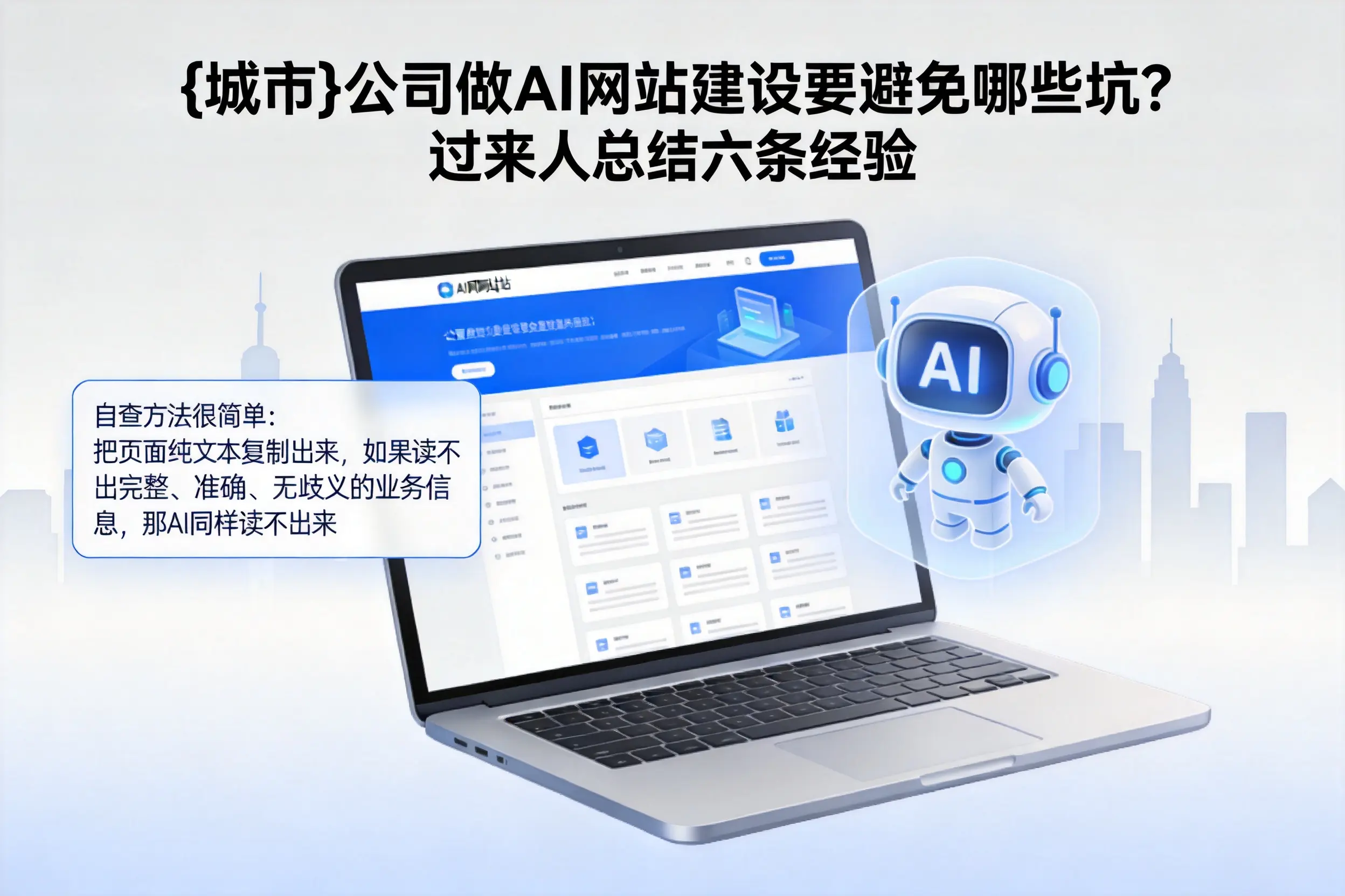 唐山公司做AI网站建设要避免哪些坑？过来人总结六条经验