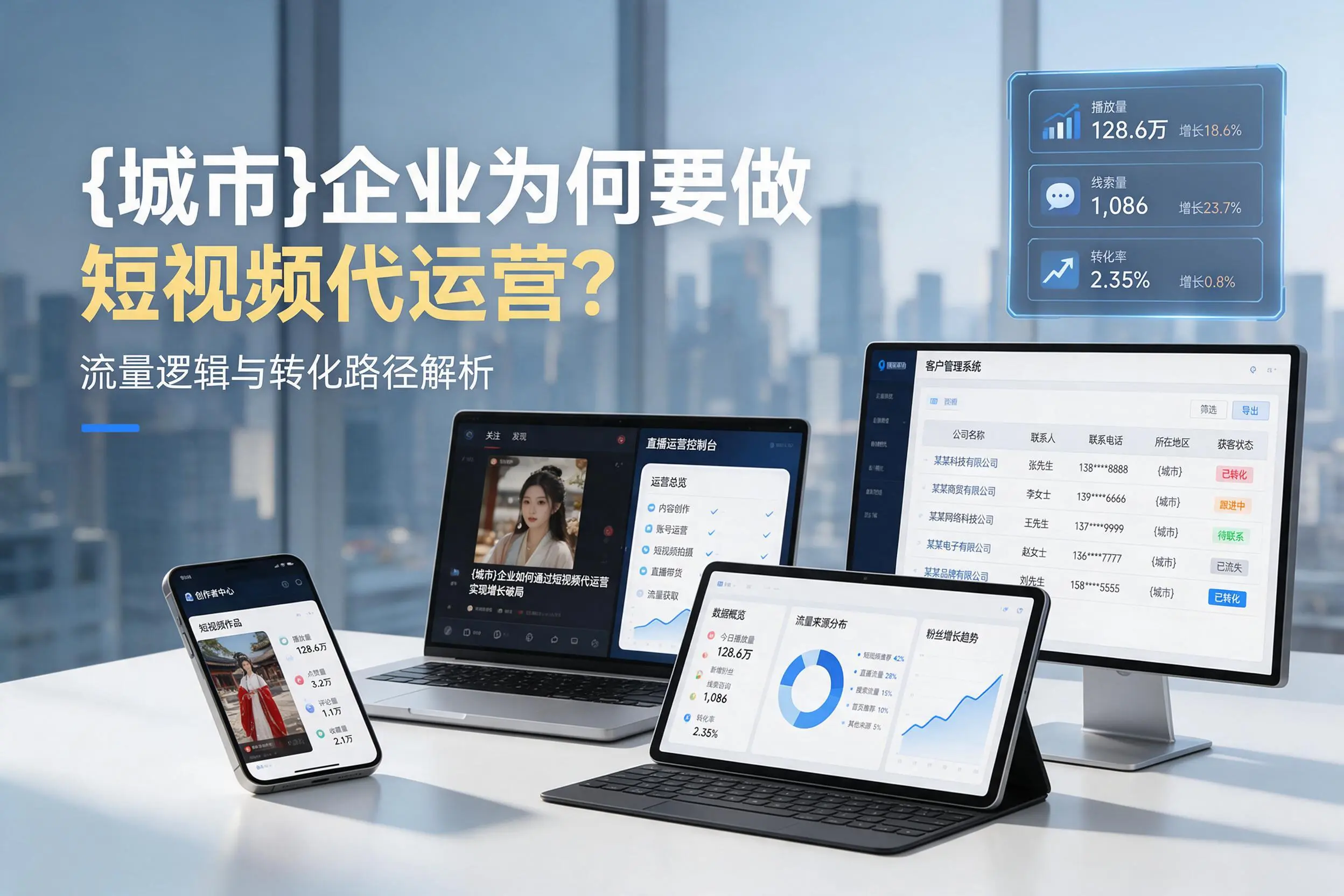 唐山企业为何要做短视频代运营？流量逻辑与转化路径解析