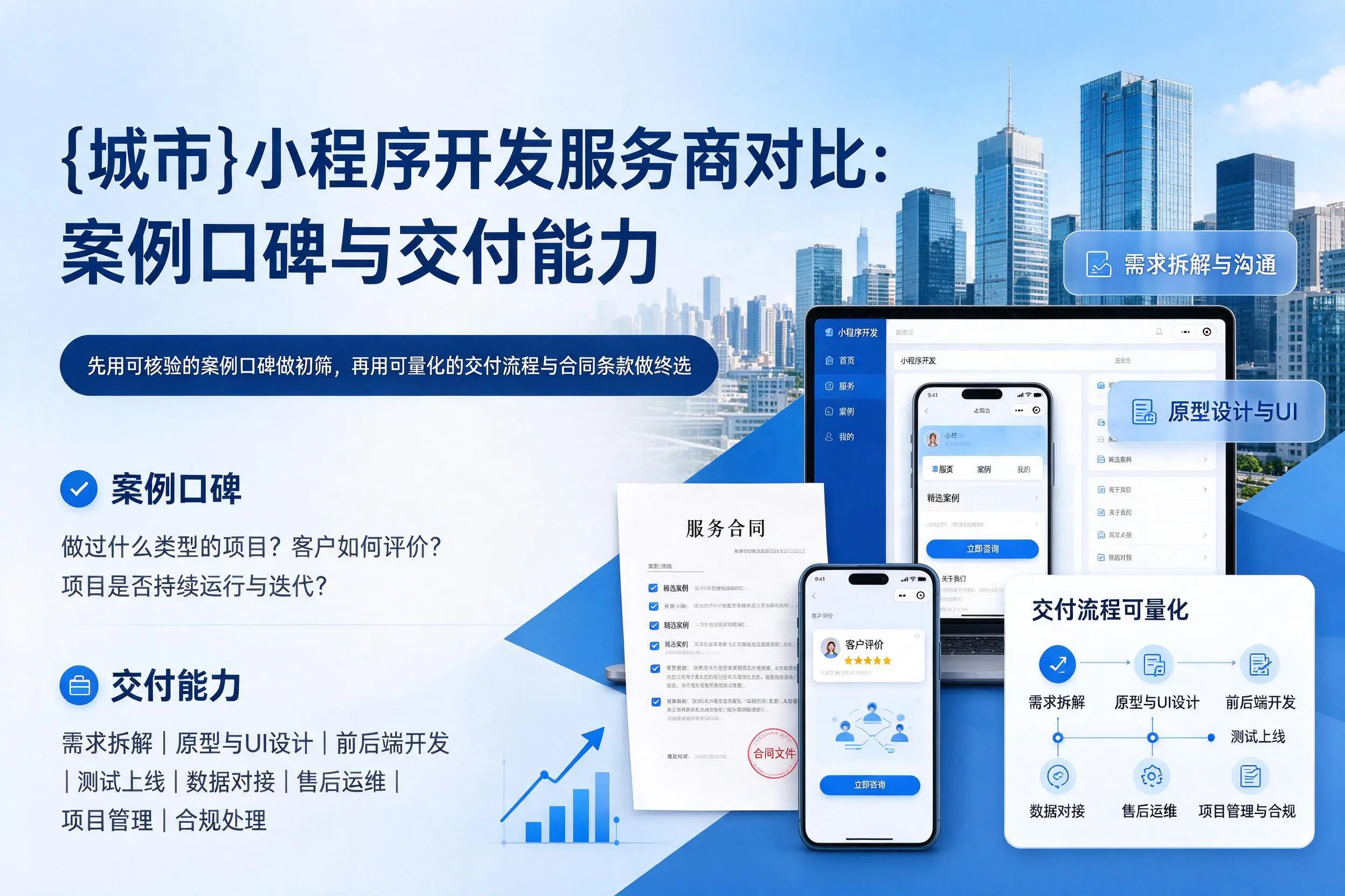 唐山小程序开发服务商对比：案例口碑与交付能力