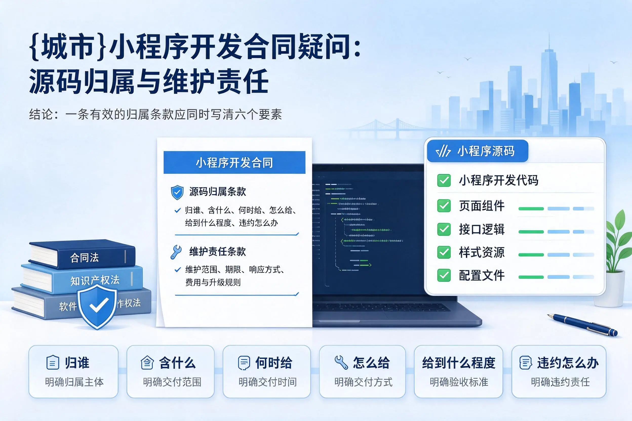 唐山小程序开发合同疑问：源码归属与维护责任