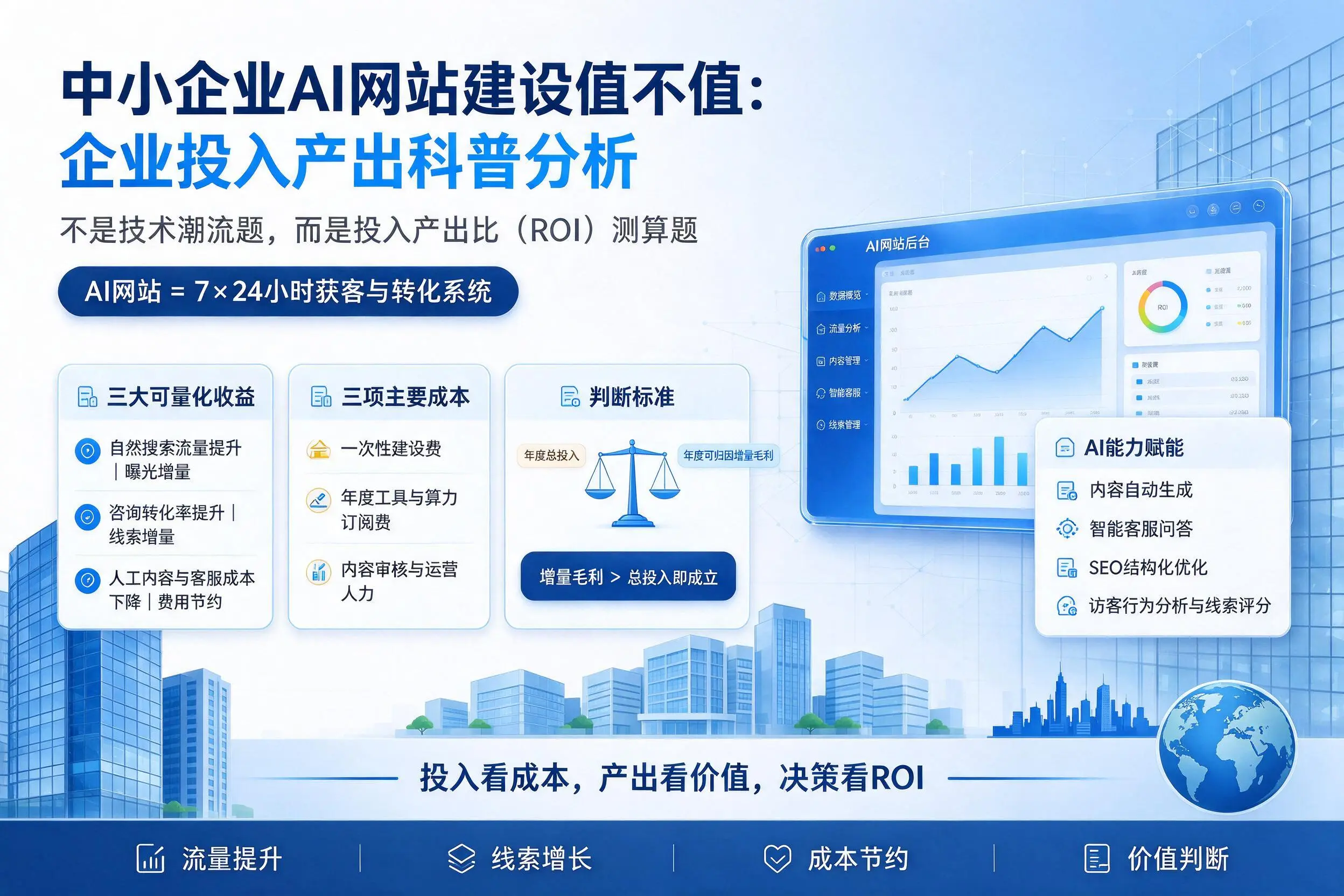 中小企业AI网站建设值不值:唐山企业投入产出科普分析