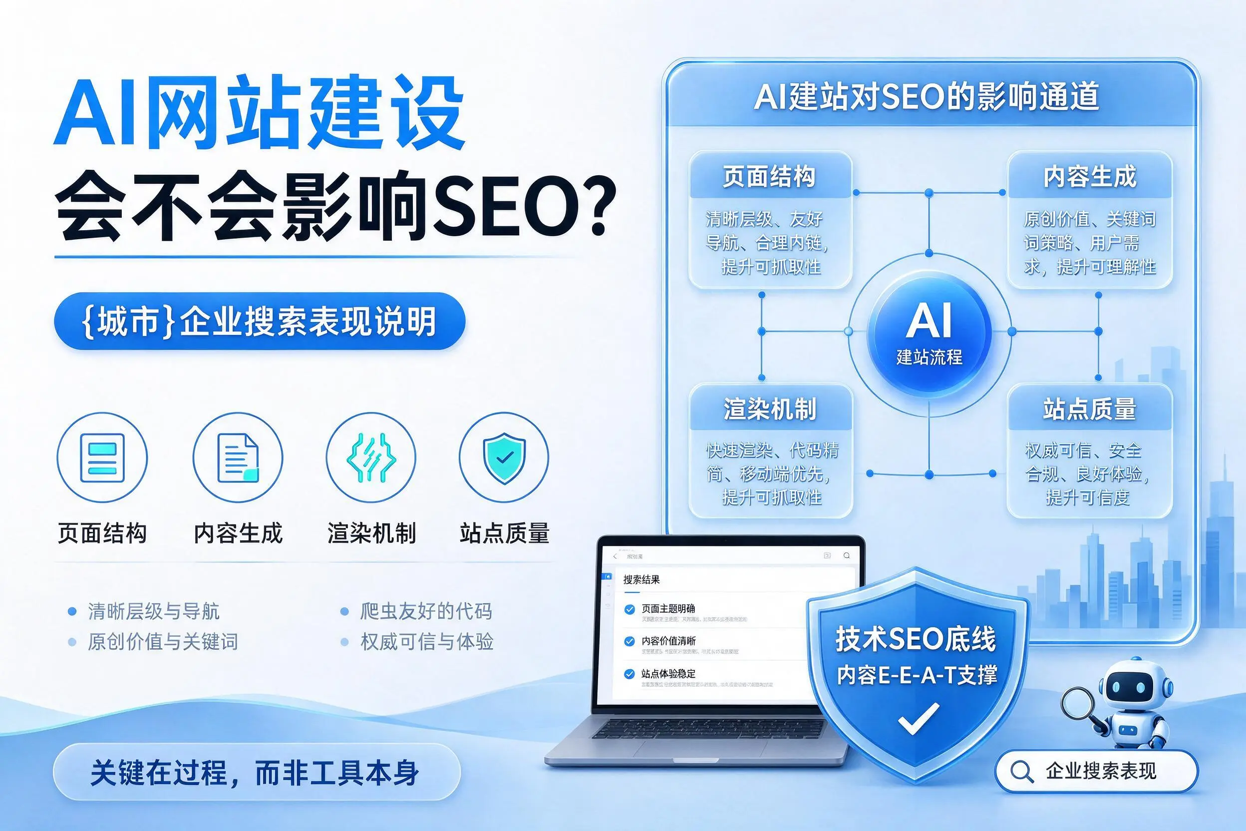 AI网站建设会不会影响SEO?唐山企业搜索表现说明