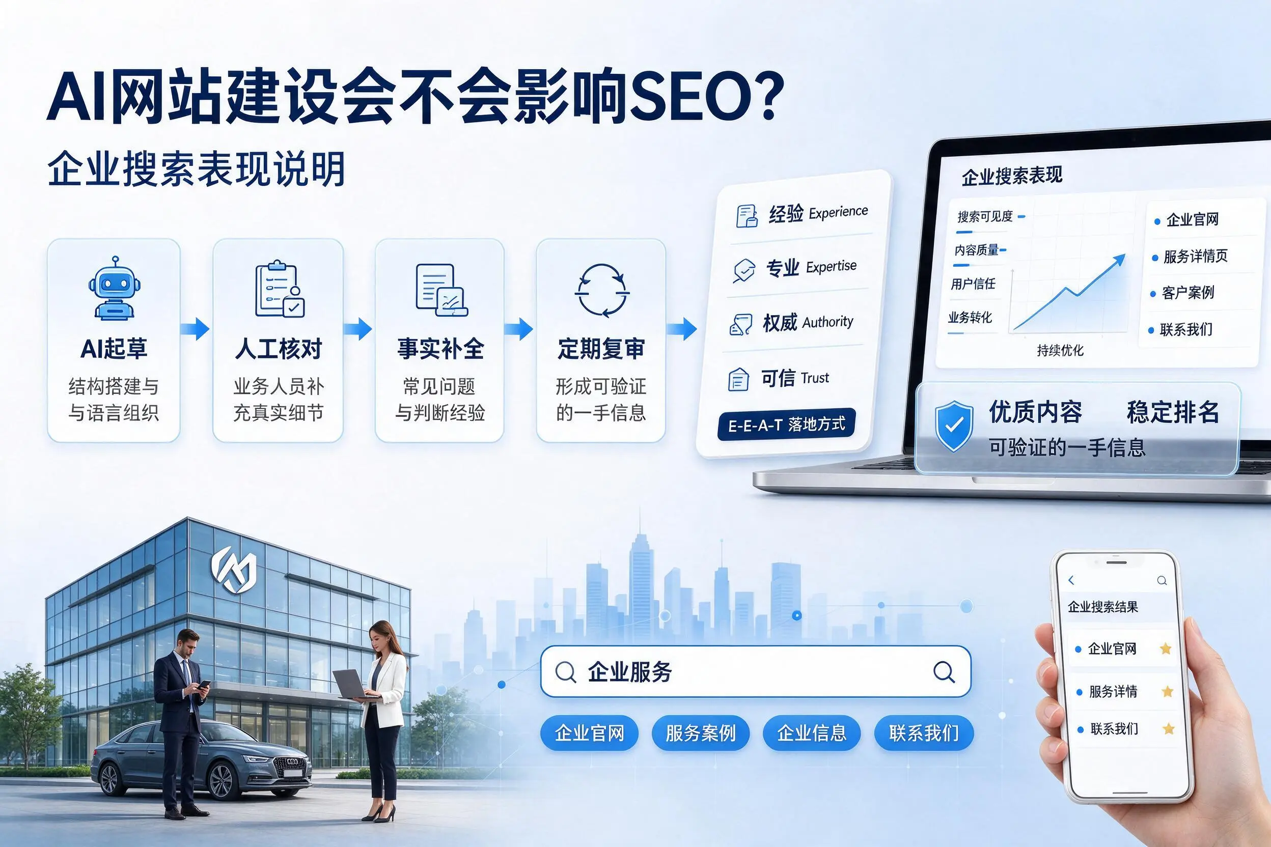 AI网站建设会不会影响SEO?唐山企业搜索表现说明