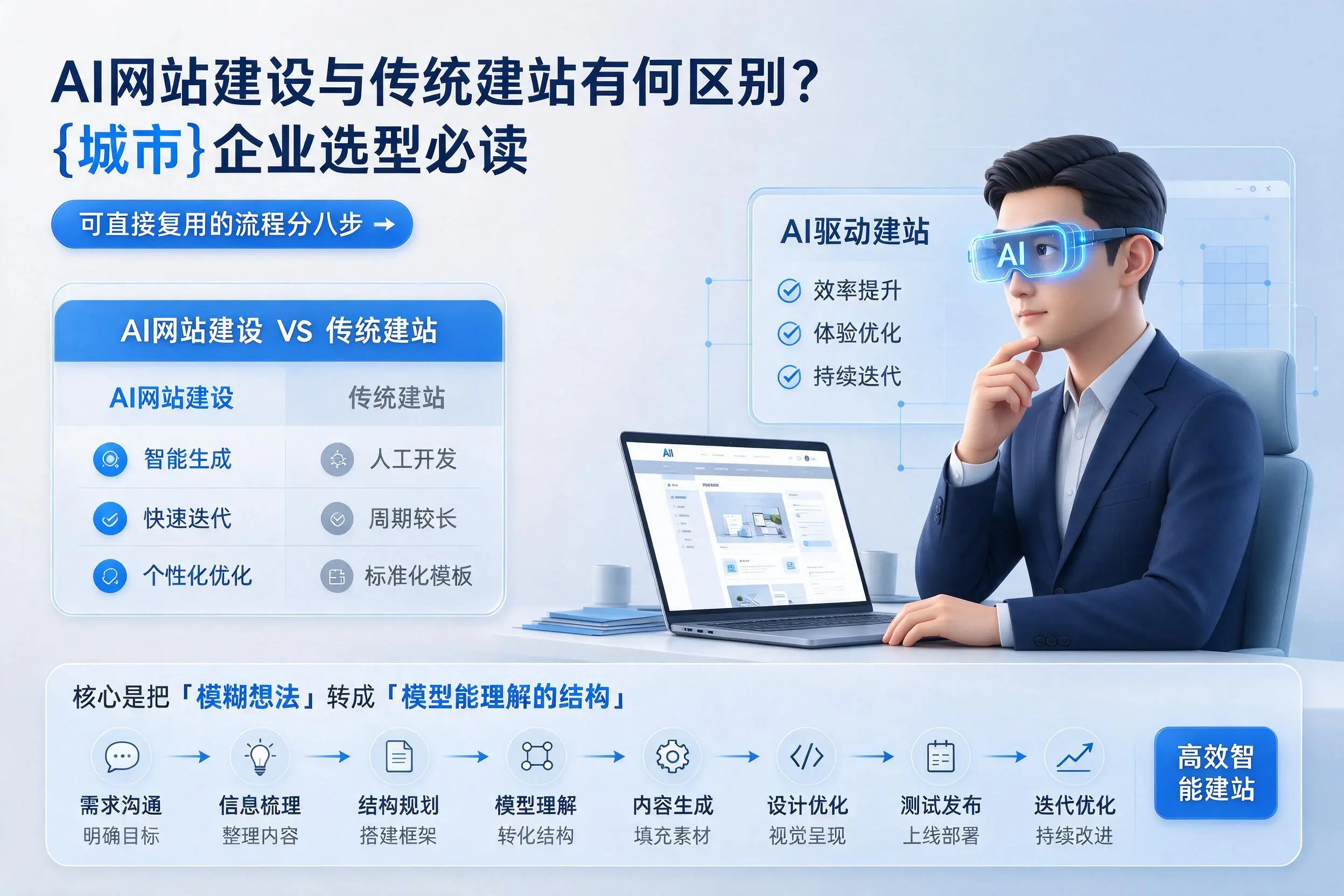 AI网站建设与传统建站有何区别？唐山企业选型必读