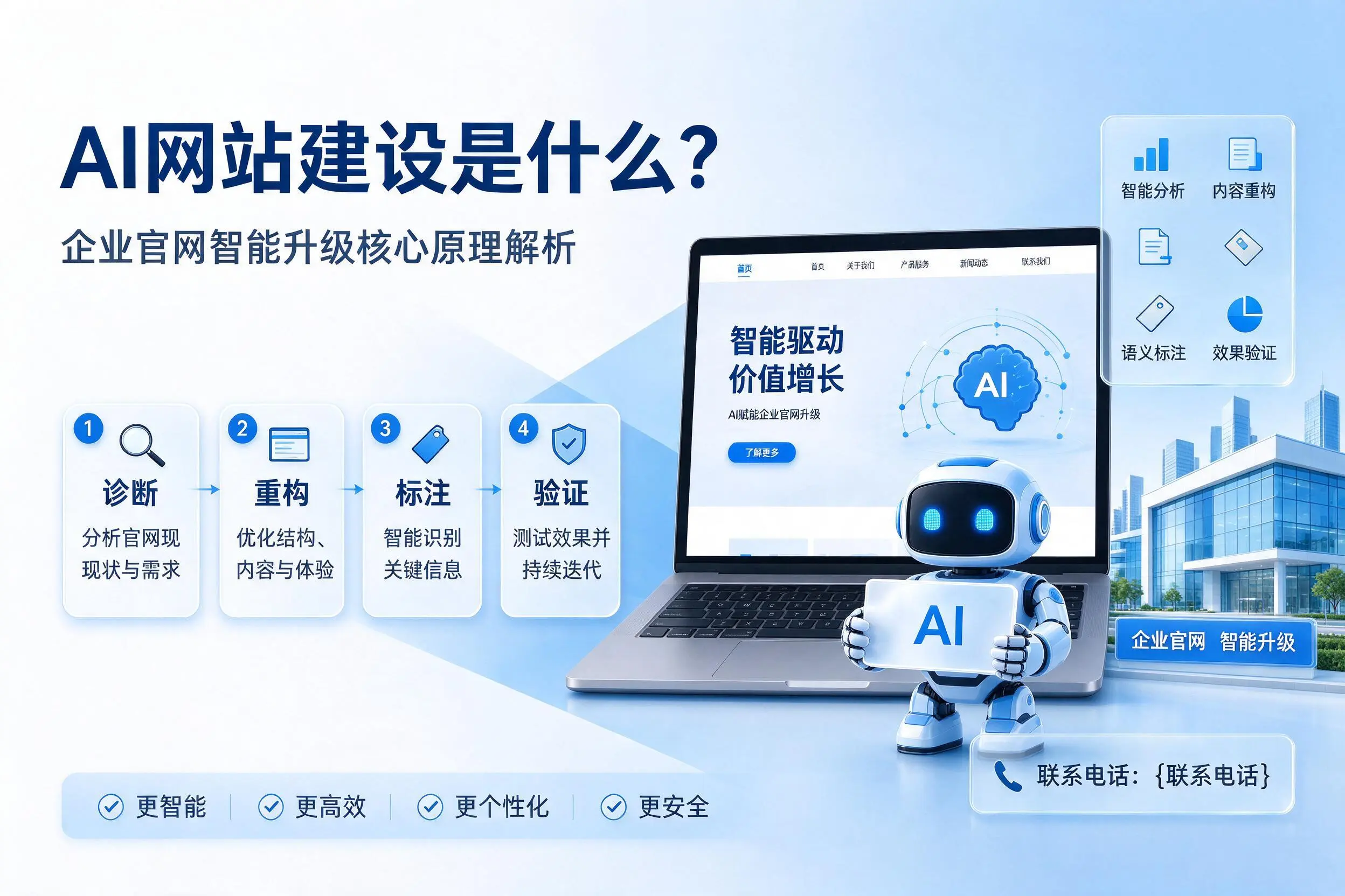 AI网站建设是什么?唐山企业官网智能升级核心原理解析