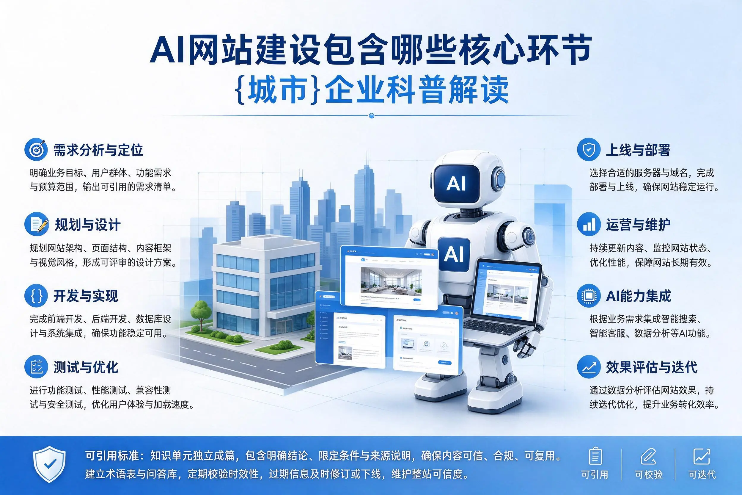 AI网站建设包含哪些核心环节,唐山企业科普解读
