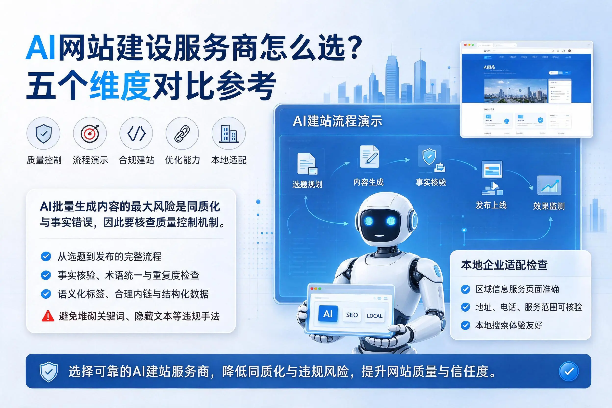 唐山AI网站建设服务商怎么选？五个维度对比参考